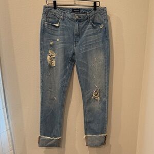 Ei8ht Dreams Straight Leg Rolled Cuff Denim Jeans Size‎ 31